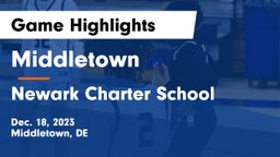 Middletown  vs Newark Charter School Game Highlights - Dec. 18, 2023
