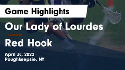 Our Lady of Lourdes  vs Red Hook  Game Highlights - April 30, 2022