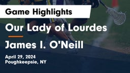 Our Lady of Lourdes  vs James I. O'Neill  Game Highlights - April 29, 2024