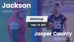 Matchup: Jackson  vs. Jasper County  2017