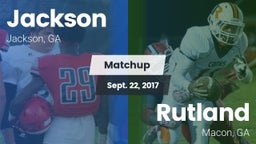 Matchup: Jackson  vs. Rutland  2017
