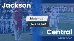 Matchup: Jackson  vs. Central  2018