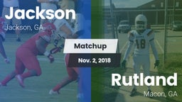 Matchup: Jackson  vs. Rutland  2018