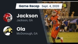 Recap: Jackson  vs. Ola  2020