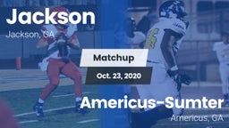 Matchup: Jackson  vs. Americus-Sumter  2020