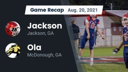 Recap: Jackson  vs. Ola  2021