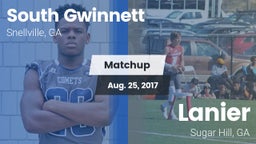 Matchup: South Gwinnett High vs. Lanier  2017