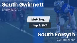 Matchup: South Gwinnett High vs. South Forsyth  2017