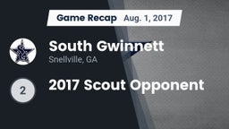 Recap: South Gwinnett  vs. 2017 Scout Opponent 2017