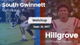 Matchup: South Gwinnett High vs. Hillgrove  2017