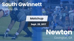 Matchup: South Gwinnett High vs. Newton  2017