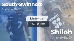 Matchup: South Gwinnett High vs. Shiloh  2017