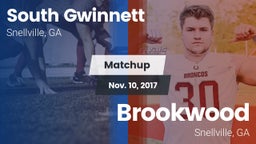 Matchup: South Gwinnett High vs. Brookwood  2017