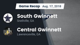 Recap: South Gwinnett  vs. Central Gwinnett  2018