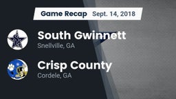Recap: South Gwinnett  vs. Crisp County  2018