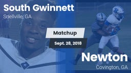 Matchup: South Gwinnett High vs. Newton  2018