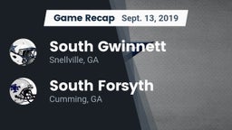 Recap: South Gwinnett  vs. South Forsyth  2019
