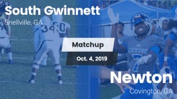 Matchup: South Gwinnett High vs. Newton  2019