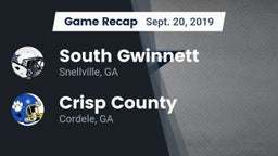 Recap: South Gwinnett  vs. Crisp County  2019