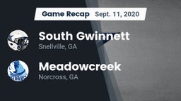 Recap: South Gwinnett  vs. Meadowcreek  2020