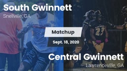 Matchup: South Gwinnett High vs. Central Gwinnett  2020