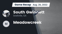 Recap: South Gwinnett  vs. Meadowcreek 2022