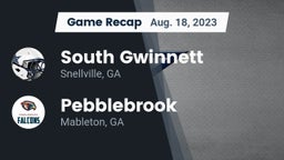 Recap: South Gwinnett  vs. Pebblebrook  2023