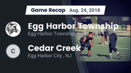 Recap: Egg Harbor Township  vs. Cedar Creek  2018