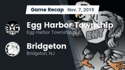 Recap: Egg Harbor Township  vs. Bridgeton  2019