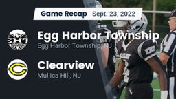 Recap: Egg Harbor Township  vs. Clearview  2022