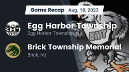 Recap: Egg Harbor Township  vs. Brick Township Memorial  2023
