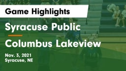 Syracuse Public  vs Columbus Lakeview  Game Highlights - Nov. 3, 2021