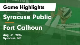 Syracuse Public  vs Fort Calhoun  Game Highlights - Aug. 31, 2023