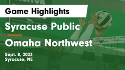 Syracuse Public  vs Omaha Northwest  Game Highlights - Sept. 8, 2023