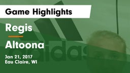 Regis  vs Altoona  Game Highlights - Jan 21, 2017
