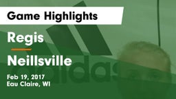 Regis  vs Neillsville  Game Highlights - Feb 19, 2017