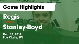 Regis  vs Stanley-Boyd  Game Highlights - Dec. 18, 2018