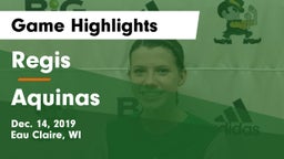 Regis  vs Aquinas  Game Highlights - Dec. 14, 2019