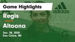 Regis  vs Altoona  Game Highlights - Jan. 28, 2020