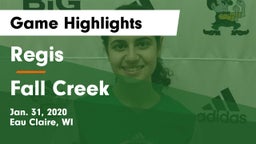 Regis  vs Fall Creek  Game Highlights - Jan. 31, 2020