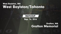 Matchup: West vs. Grafton Memorial  2016