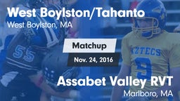 Matchup: West vs. Assabet Valley RVT  2016