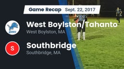 Recap: West Boylston/Tahanto  vs. Southbridge  2017