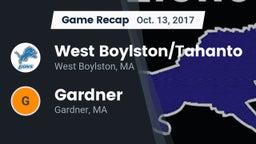 Recap: West Boylston/Tahanto  vs. Gardner  2017