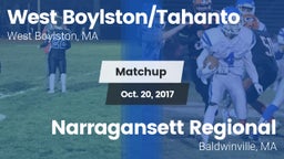 Matchup: West vs. Narragansett Regional  2017