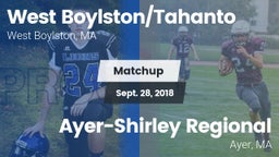 Matchup: West vs. Ayer-Shirley Regional  2018