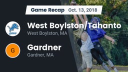 Recap: West Boylston/Tahanto  vs. Gardner  2018