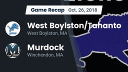 Recap: West Boylston/Tahanto  vs. Murdock  2018