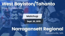 Matchup: West vs. Narragansett Regional  2019