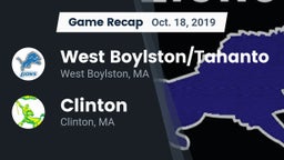 Recap: West Boylston/Tahanto  vs. Clinton  2019